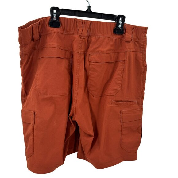 Duluth Womens Rust Brown Flat Front Utility Shorts Size 12 Durable Cotton Blend - Picture 3 of 7
